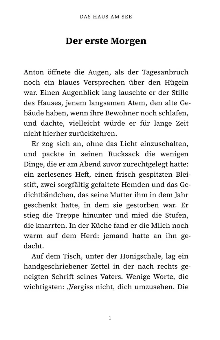 Von Inkael gesetzte Seite mit Kolumnentitel, Blocksatz und Seitenzahl