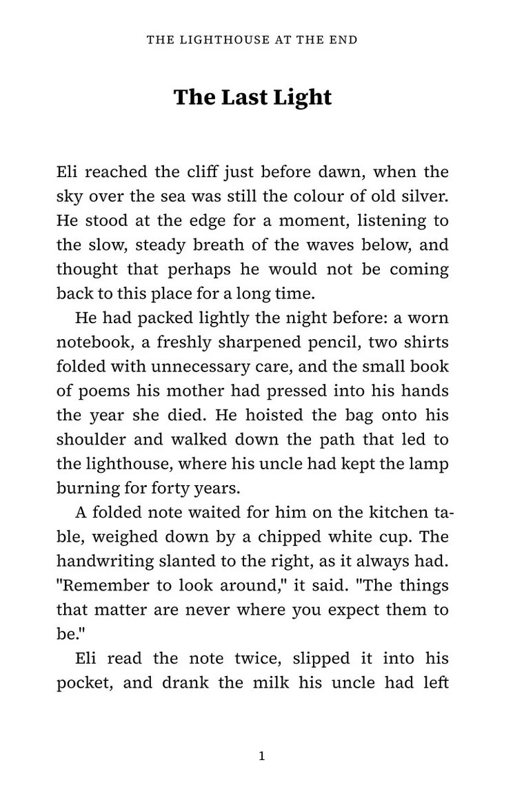 A page laid out by Inkael with running head, justified text and page number