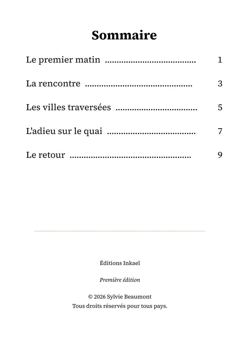 Livre mis en page en français